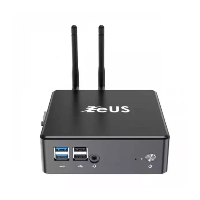 Mini PC Zeus MPI10-i323 Intel i3-1115G4 2C 4.1 GHz/DDR4/LAN/Dual WiFi/BT/HDMI/DP/USB C/ext ANT