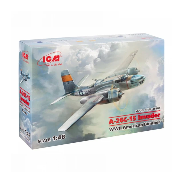 Model Kit Aircraft - A-26С-15 Invader WWII American Bomber 1:48