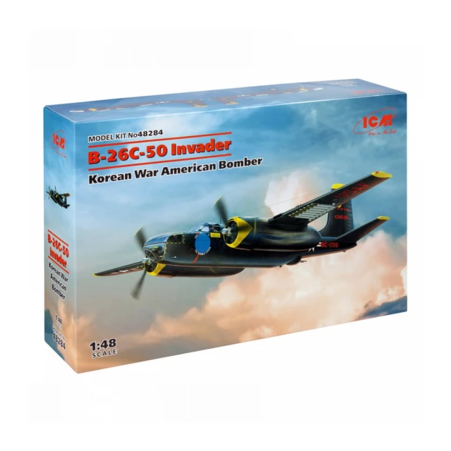 Model Kit Aircraft - B-26С-50 Invader Korean War American Bomber 1:48