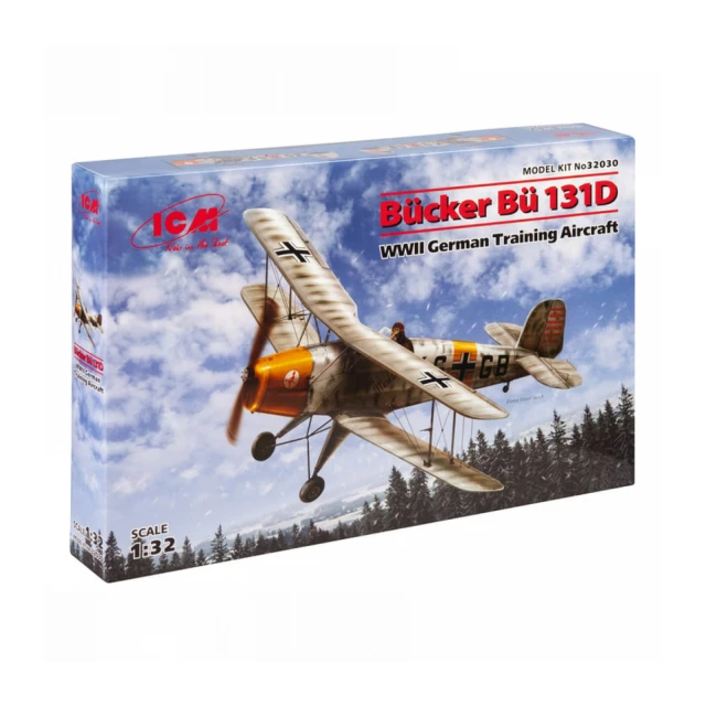 Model Kit Aircraft - Bücker Bü 131D WWII German Training Aircraft 1:32