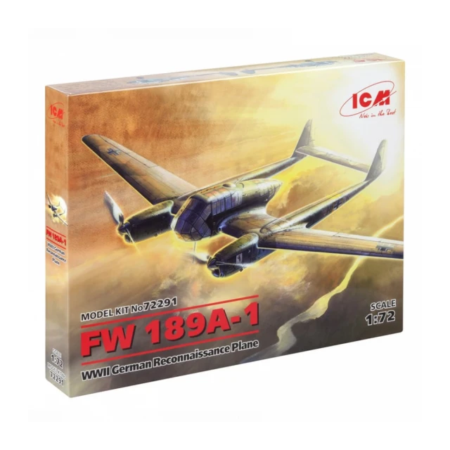 Model Kit Aircraft - FW 189A-1 WWII German Reconnaissance Plane 1:72