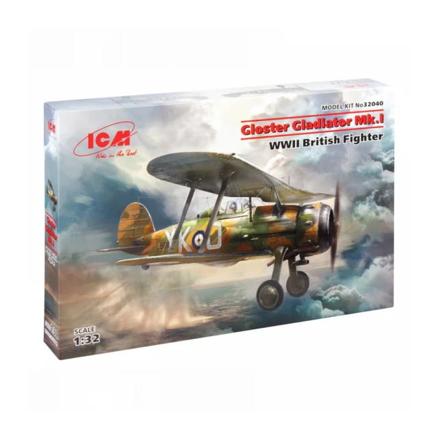 Model Kit Aircraft - Gloster Gladiator Mk.I WWII British Fighter 1:32