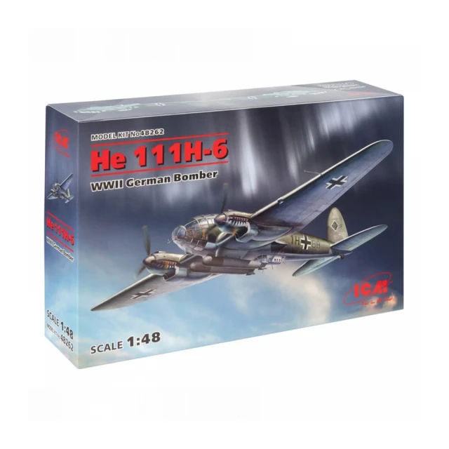 Model Kit Aircraft - He 111H-6 WWII German Bomber 1:48