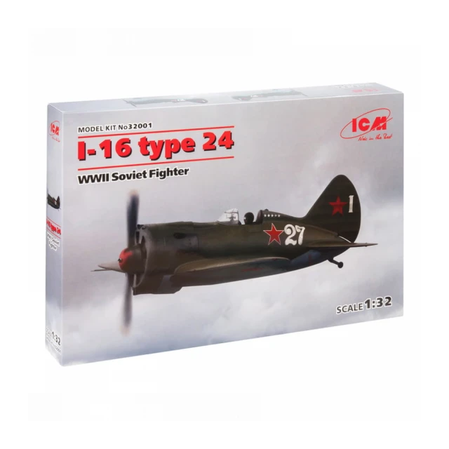 Model Kit Aircraft - I-16 Type 24 WWII Soviet Fighter 1:32