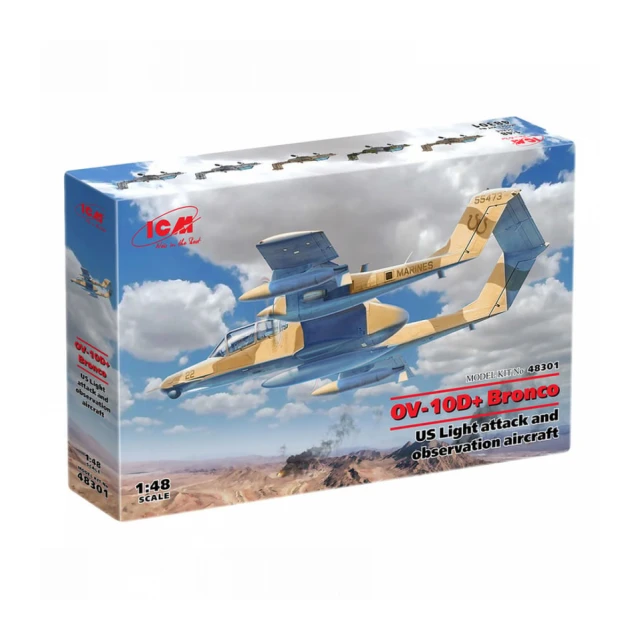 Model Kit Aircraft - OV-10D+ Bronco US Attack Aircraft 1:48