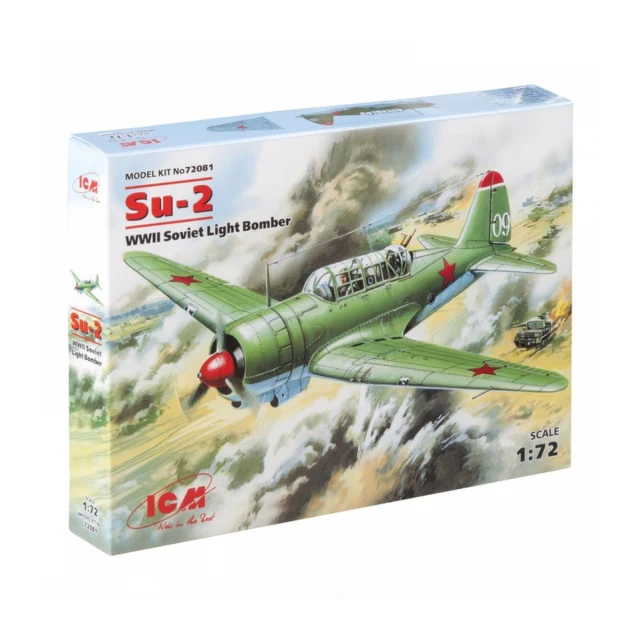 Model Kit Aircraft - Su-2 WWII Soviet Light Bomber 1:72