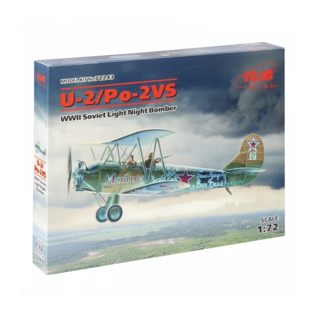 Model Kit Aircraft - U-2/Po-2VS WWII Soviet Light Night Bomber 1:72