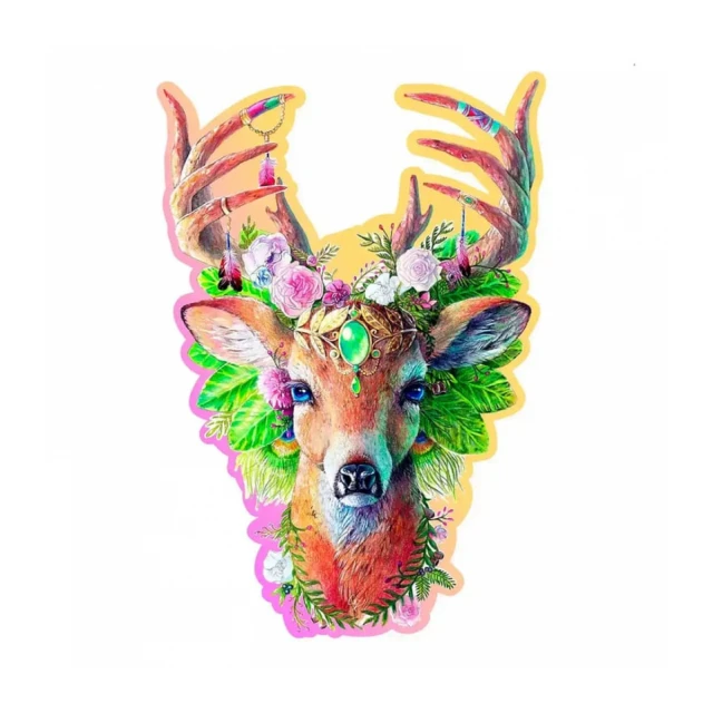 Modish Deer Wooden Puzzle L (250 Pieces)