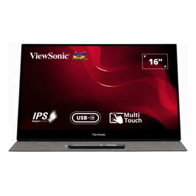 Monitor 15.6 Viewsonic TD1655  Touch 1920x1080/Full HD/IPS/60Hz/2xUSB-C/HDMI/Audio/Zvučnici