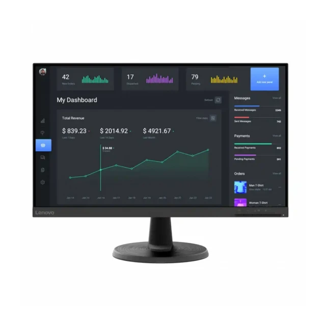 Monitor 23.8 Lenovo D24-40 1920x1080/Full HD/VA/75Hz/4ms/VGA/HDMI