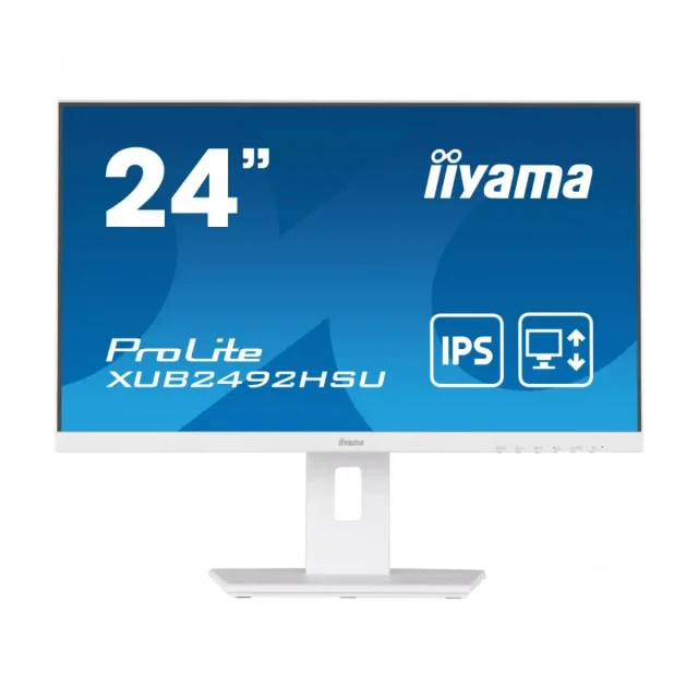 Monitor 24 Iiyama XUB2492HSU-W5 1920x1080/Full HD IPS/75Hz/4ms/HDMI/VGA/DP/USB/Zvučnici/beli