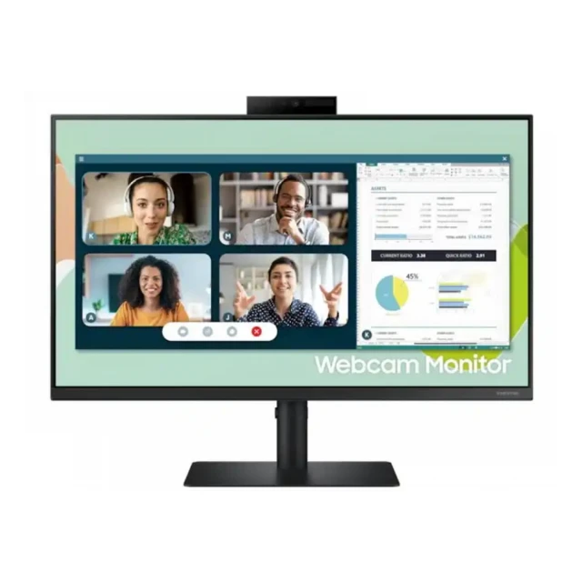 Monitor 24 Samsung LS24A400VEUXEN 1920x1080/FHD IPS/75Hz/5ms/VGA/DP/HDMI/3x USB/Zvučnici/Pivot
