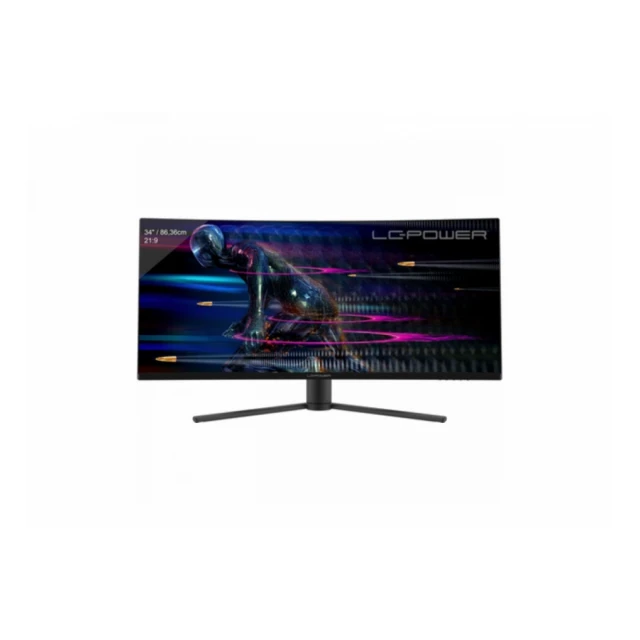 Monitor 34" LC Power LC-M34-UWQHD-165-C UltraWide QHD, 3440x1440, 165Hz, Curved, 2xDP/2xHDMI, Audio out