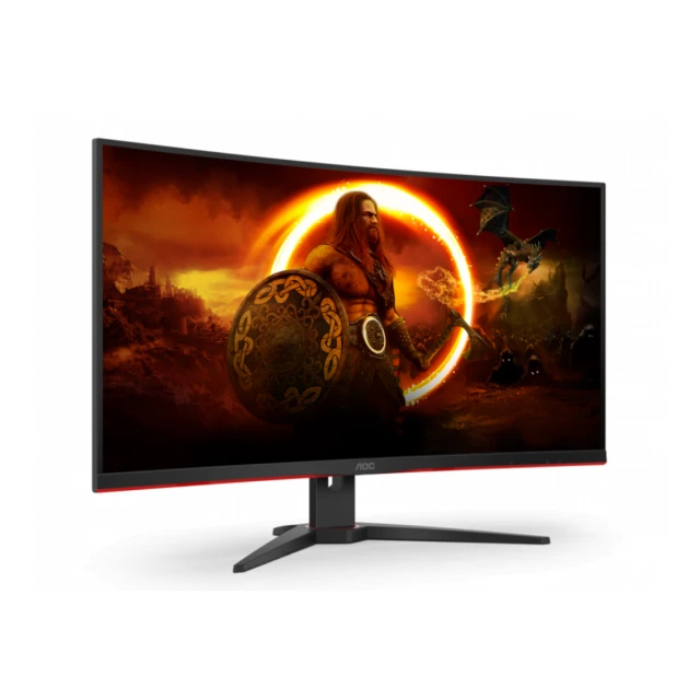 Monitor AOC CQ32G2SE/BK 31.5"/VA,zakrivljen/2560x1440/165Hz/1ms MPRT/HDMIx2,DP/freesync/zvučnici