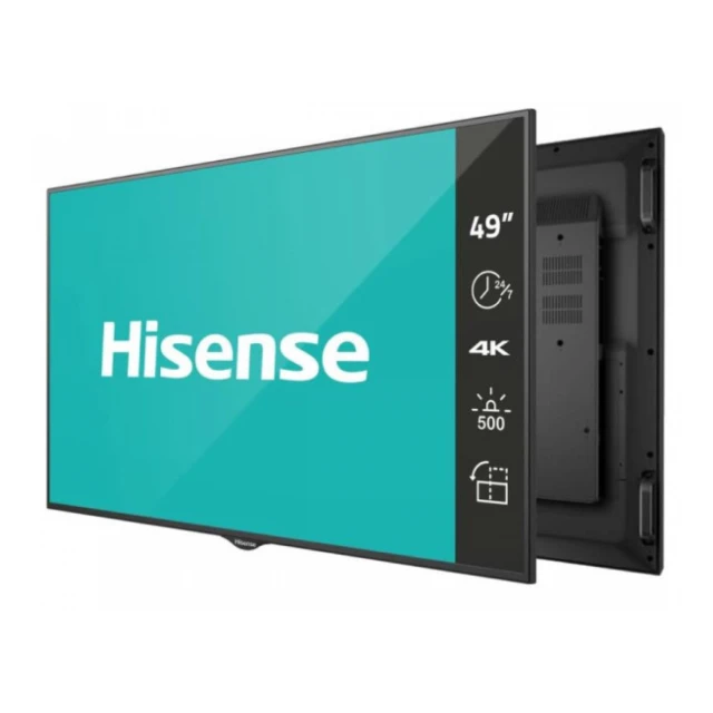 Monitor HISENSE 49 inca 49BM66AE 4K UHD 500 nita Digital Signage Display - 24/7 Operation