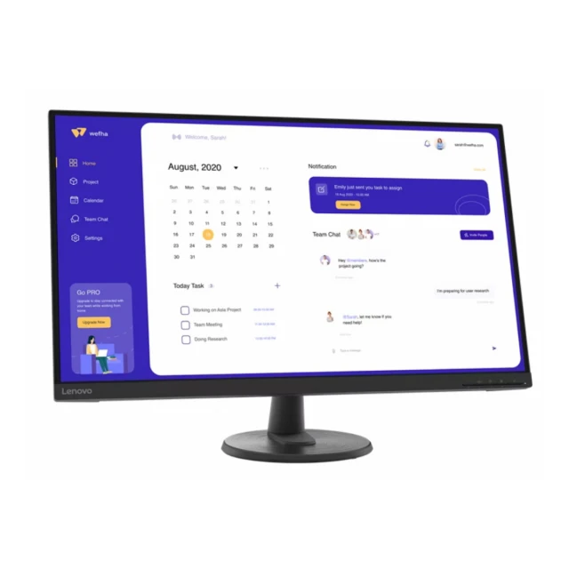 Monitor LENOVO D32u-40 31.5"/VA/3840x2160/60Hz/4ms/2xHDMI,DP/FreeSync/VESA/crna