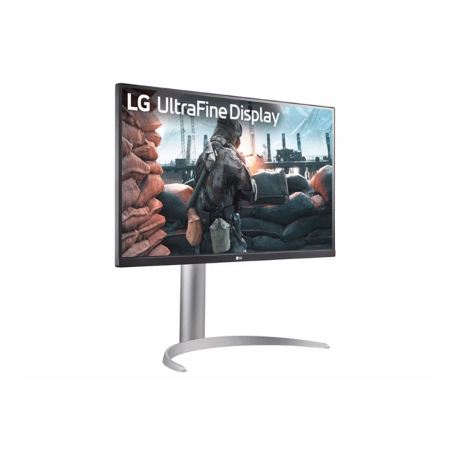 Monitor LG 27UP650K-W 27"/IPS/3840x2160/60Hz/5ms GtG/HDMIx2,DP/Freesync/pivot,visina/srebrna