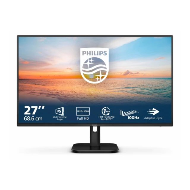 Monitor PHILIPS 27E1N1100A/00 27"/IPS/1920x1080/100Hz/1ms MPRT/VGA,HDMI/VESA/crna