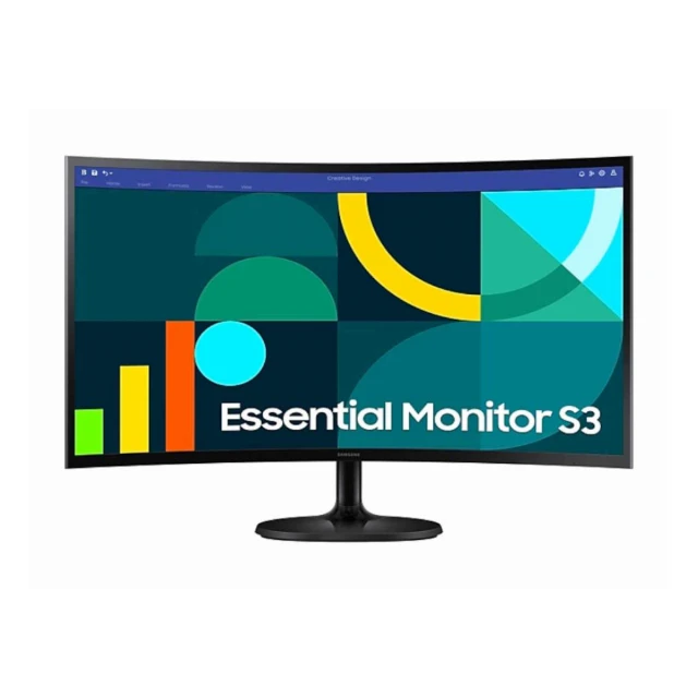 Monitor SAMSUNG LS27D360GAUXEN 27"/VA,zakrivljen/1920x1080/100Hz/4ms GtG/VGA,HDMI/VESA/crna