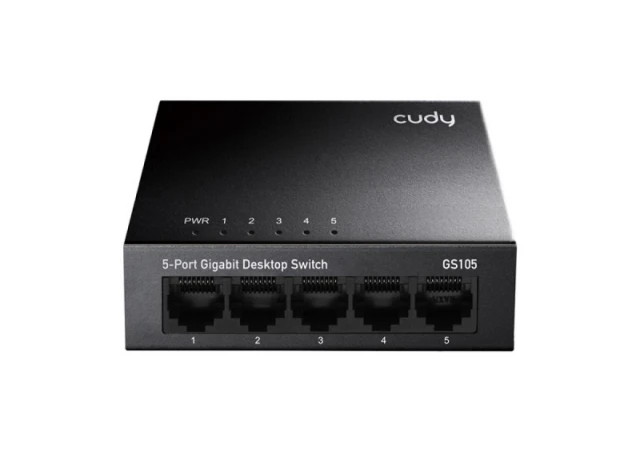 Cudy GS105 * metalni 5-Port Gbit Desktop Switch, 5x RJ45 10/100/1000 (Alt. G1005) ver 3.0 (934)