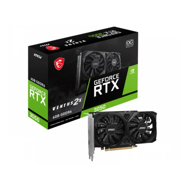 MSI nVidia GeForce RTX 3050 6GB RTX 3050 VENTUS 2X 6G OC grafička karta