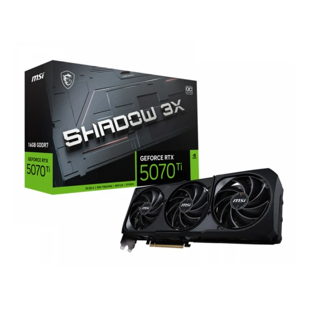 MSI nvidia RTX 5070 Ti 16G 256bit GeForce RTX 5070 Ti 16G SHADOW 3X OC grafička karta