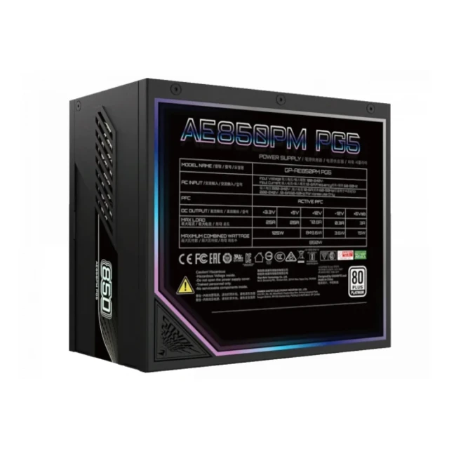 Napajanje Gigabyte Aorus Elite 850W Platinum PG5 Modularno