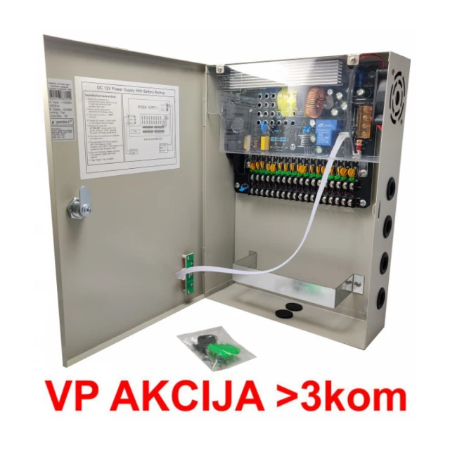 NAPRKU-12V/20A-18CH ** Gembird Napajanje u kutiji sa opcijom UPS (bez baterije) 2A/CH (4414)