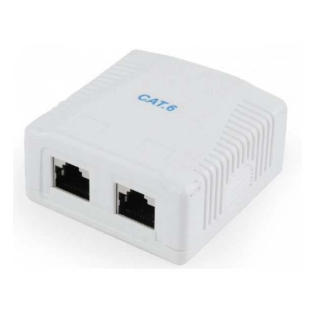 NCAC-2F6-01 Gembird CAT6 FTP 2-port kutija za povr&#353;insku monta&#382;u za RJ45