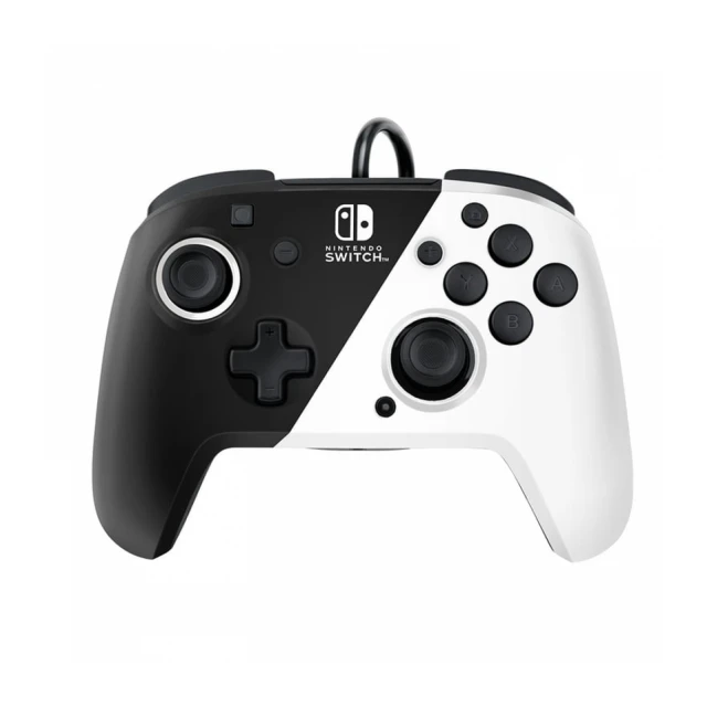 Nintendo Switch Faceoff Deluxe Controller + Audio - Black & White