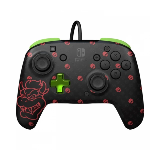 Nintendo Switch Rematch Wired Controller - Bowser Glow In The Dark