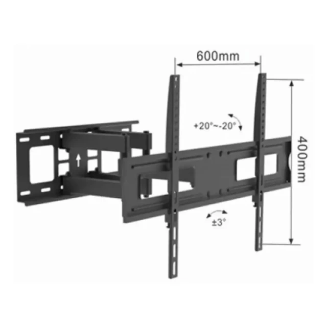 Nosač za TV Linkom 37-75/max vesa 600x400/50kg/zglobni