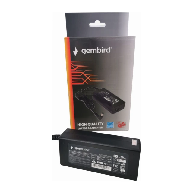 NPA40-190-2370 (AS10) ** Gembird punjac za laptop 40W-19V-2.37A, 4.0x1.35mm black (780 Alt=AS14)