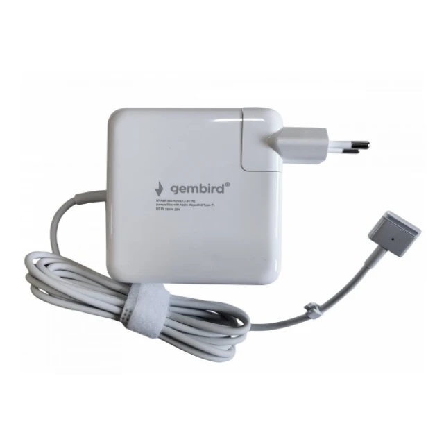 NPA85-200-4250 (TJ-341N Apple Type-T) Gembird punjac za MacBook 85W-20V-4.2A, Magsafe2 Type-T