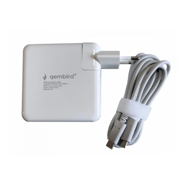 NPA87-202-4300 (TJ-354B Apple Type-C/USB-C) Gembird punjac za MacBook 87W-20,2V-4.3A, USB Type-C