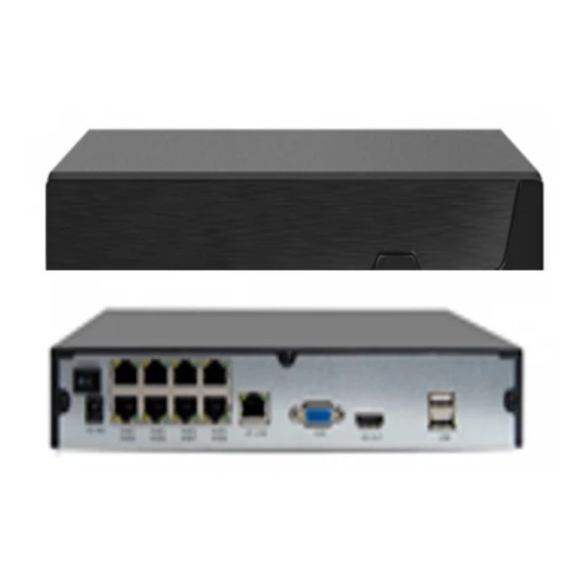 NVR-P3008POE 8CH GMB 8 kanala do 8 megapiksela H.265 XMEYE App Onvif P2P, iCloud do 6TB, POE