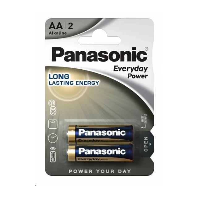 Panasonic baterije LR6EPS/2BP-AA Alkalne Everyday 2 komada