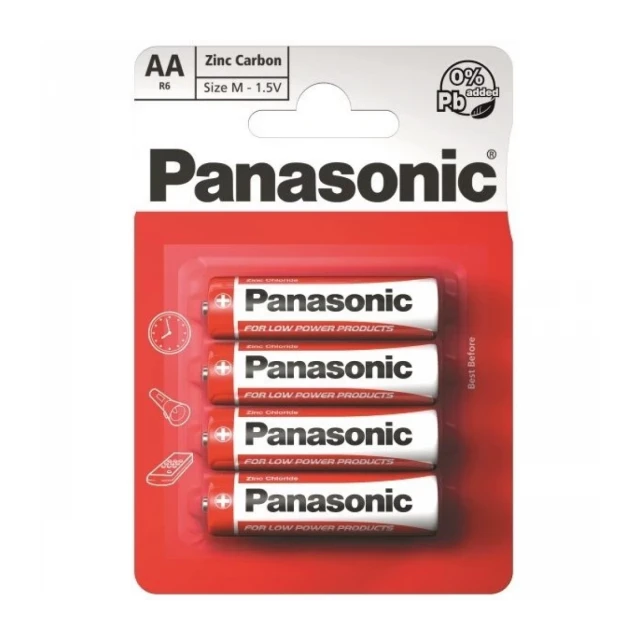 Panasonic baterije R6RZ/4BP-4xAA EU Zink Carbon 4 komada