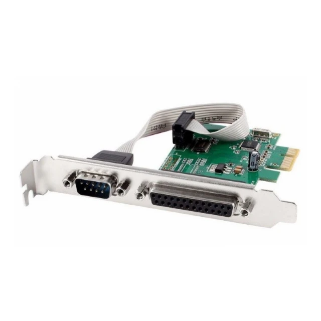 PEX-COMLPT-01 Gembird COM serial port+LPT port PCI-Express add-on card, +extra low-profile bracket