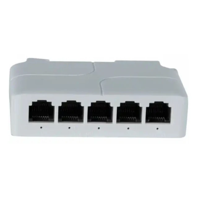 POE-EXT-14F 5 port, 100mbps POE extender, 30/60W 8W/port, POE voltage 44-57Vdc, 100m, 802.3af/at