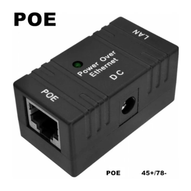 POE-INJ-4810 Gembird 48V/1A 130W, 100mbps passive POE injector od 5~48V, konektor 5.5x2.1mm