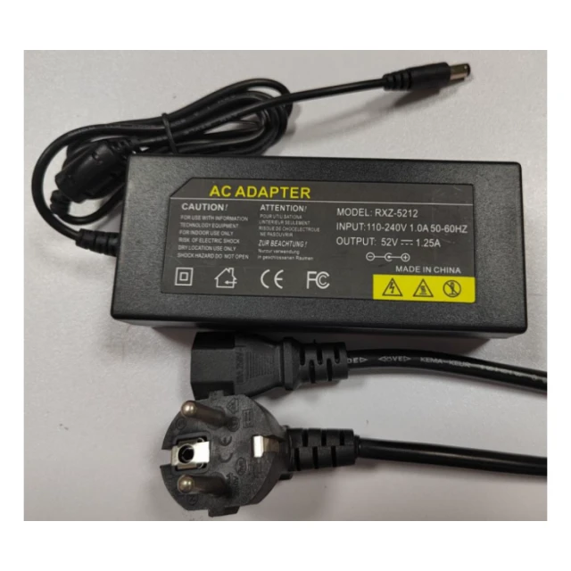 POE-INJ-5212 Gembird 52V/1.25A 130W POE injector od 5~52V, 4C, konektor 5.5x2.1mm