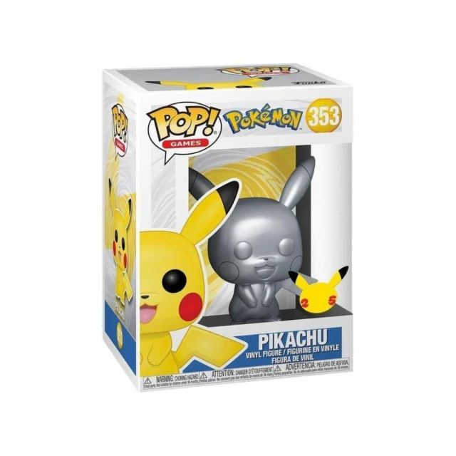 Pokemon POP! Vinyl - Pikachu Silver Metalic 10"