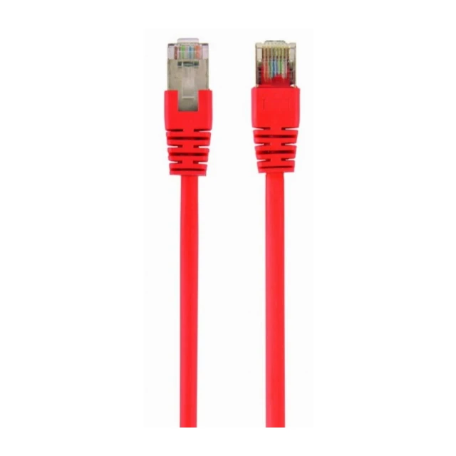 PP22-1M/R Gembird Mrezni kabl FTP Cat5e Patch cord, 1m red