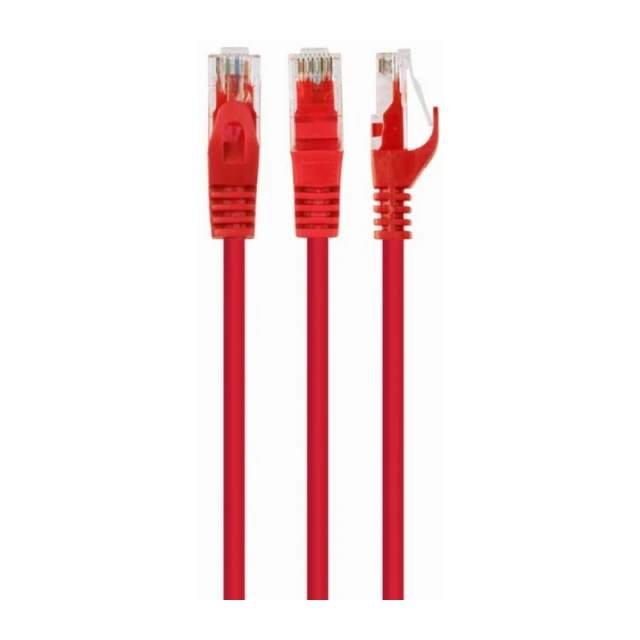 PP6U-1M/R Gembird Mrezni kabl, CAT6 UTP Patch cord 1m red