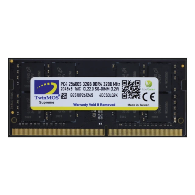 RAM SODIMM DDR4 32GB 3200MHz TwinMOS MDD432GB3200N