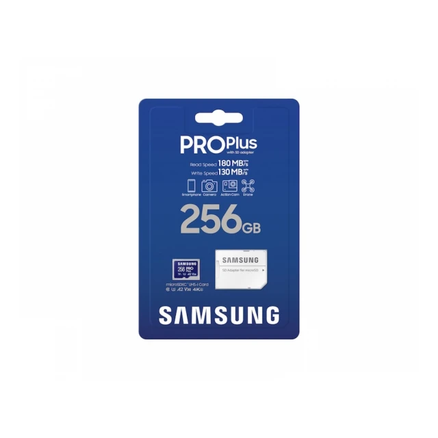 SAMSUNG Memorijska kartica PRO PLUS MicroSDXC 256GB U3 + SD Adapter MB-MD256SA 