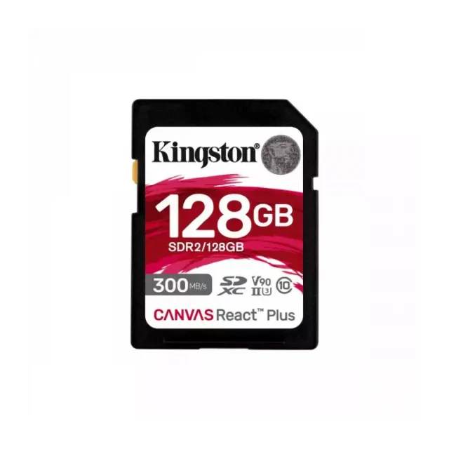 SD Card 128GB Kingston Canvas React Plus SDR2/128GB