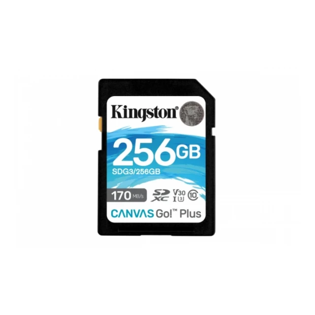 SD Card 256GB Kingston SDG3/256GB class 10 170Mbs/90MBs A2