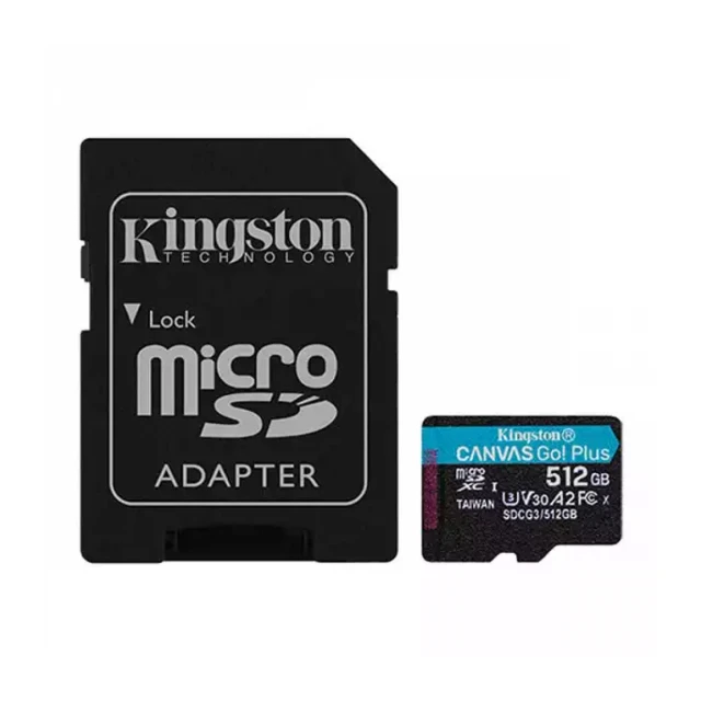 SD Card 512GB Kingston Canvas Go! Plus sa adapterom SDCG3/512GB